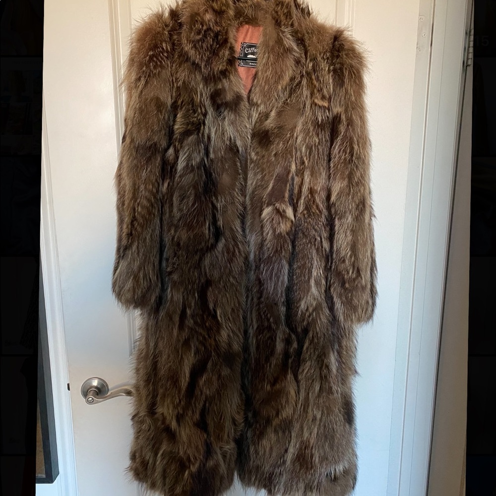 Vintage Raccoon fur coat